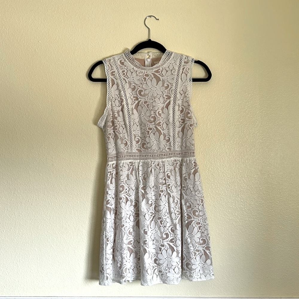 Altar’d State White Lace Dress Size: S